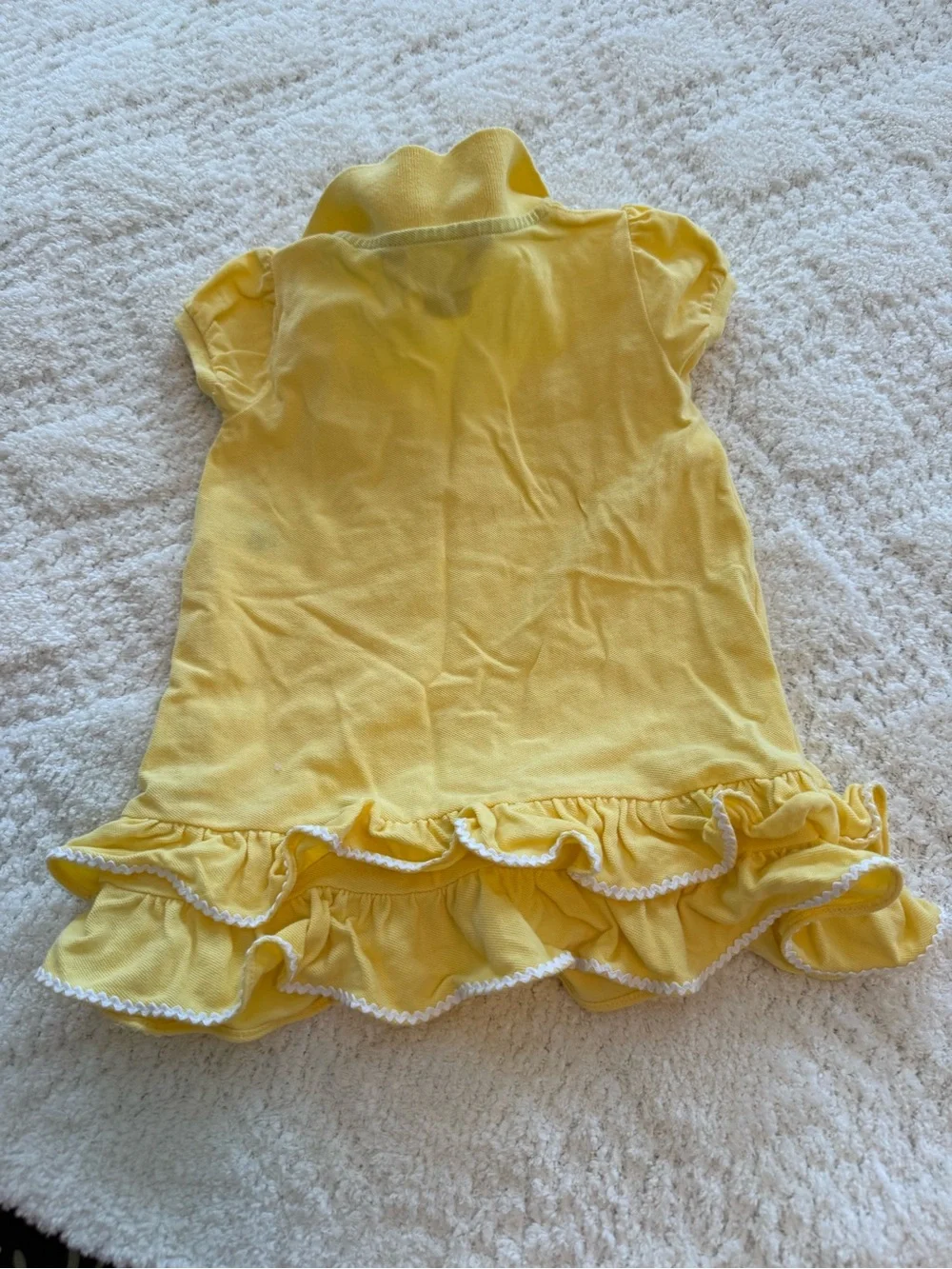 Ralph Lauren Yellow Ruffle Polo Dress with Bloomers